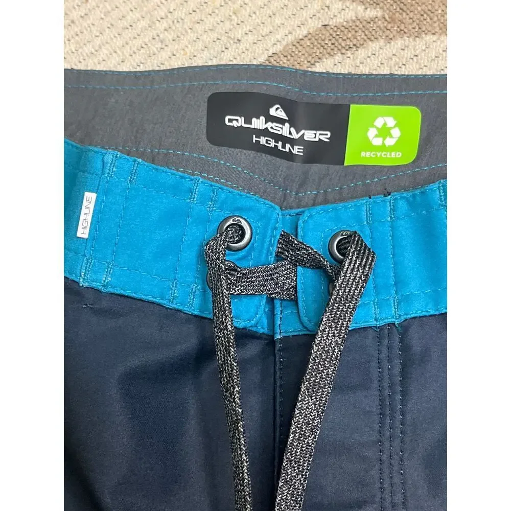 Quiksilver Highline Surf Silk Slab youth board shorts, size 29/ 16, MSRP $45